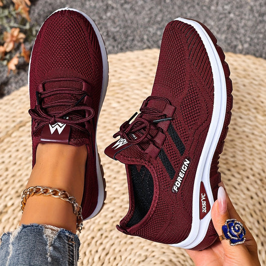 Dam Sneakers Sportiga Låga Löparskor Vardagsstil