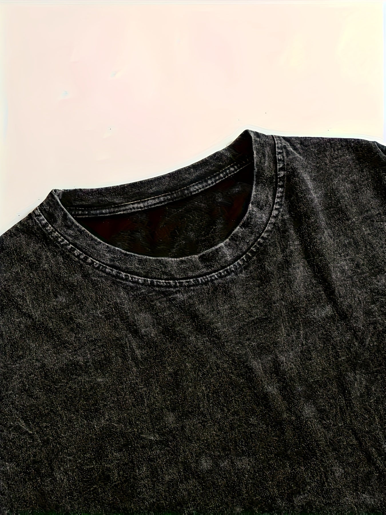 Herr T-shirt med grafiskt tryck, avslappnad stil för sommar, casual mode