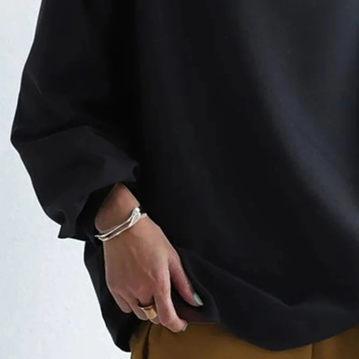 Dam Tröja Oversize Elegant Långärmad Pullover för Vardagsbruk och Fest