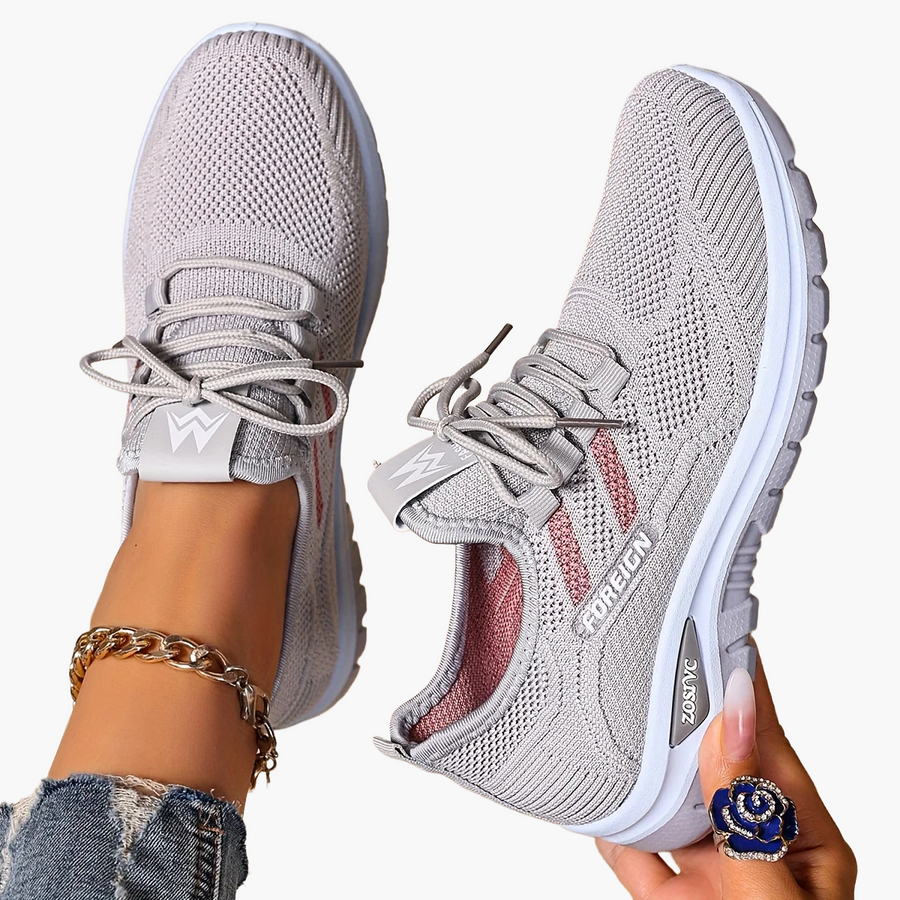 Dam Sneakers Sportiga Låga Löparskor Vardagsstil