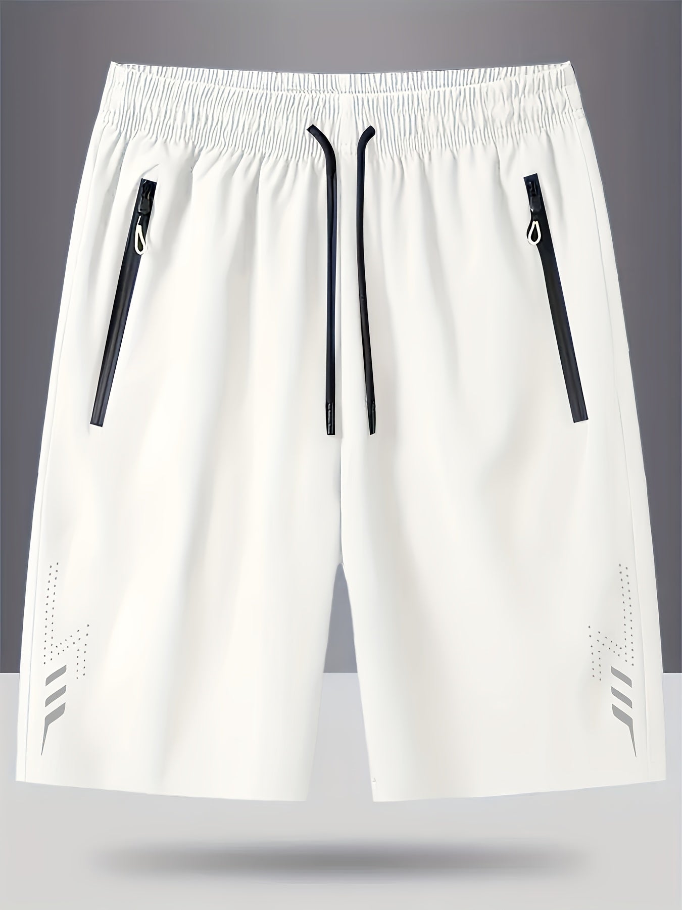 Herrar Sportiga Shorts med Dragkedjefickor – Perfekt för Träning, Löpning och Fritid