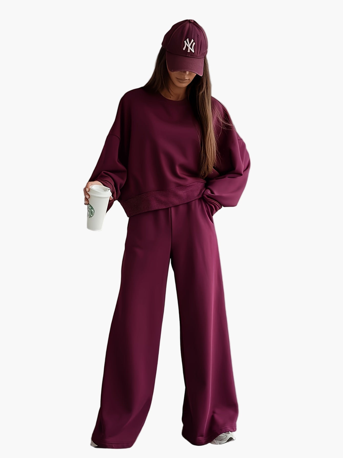 Damset Lounge Oversize – Sportig & Bekväm Träningsdräkt för Vardagsbruk