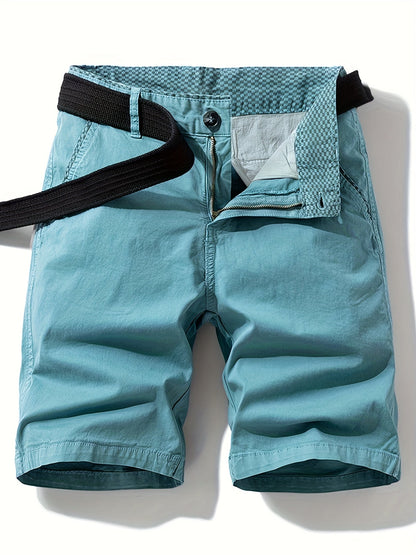 Herr Bermuda Shorts med Bälte – Avslappnad Stil för Sommar och Fritid