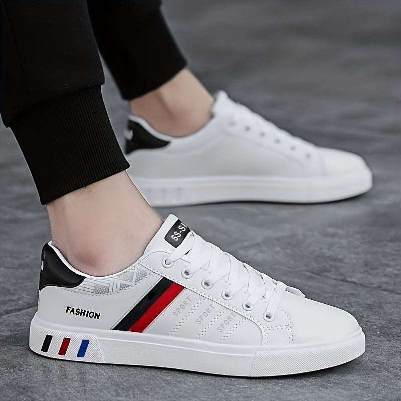Herr Sneakers Sportiga Vardagsskor med Låg Profil - Trendig och Bekväm för Fritid och Stadsliv