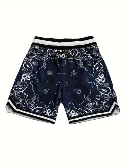 Herr Basketballshorts Streetwear Paisleymönster Sport och Fritid