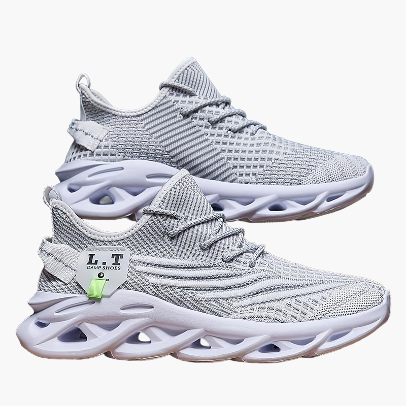 Herr Sneakers Sportiga Löparskor med Modern Design – Bred Passform och Unik Sula