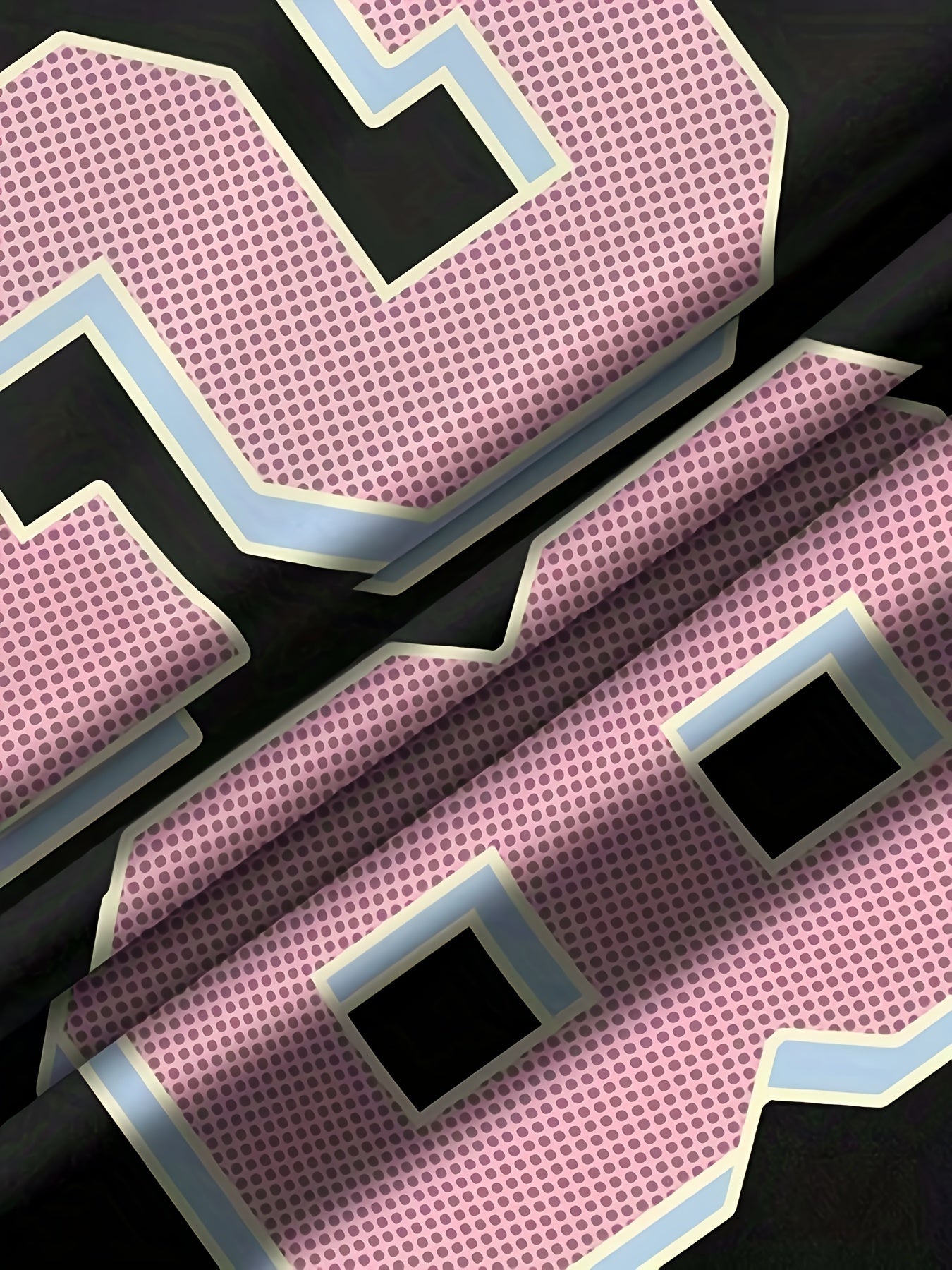 Dam Topp Preppy Sportig Jersey med Nummer 28 och Vintage Detaljer