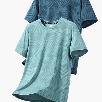 Herr T-shirt Set – Avslappnad Tropisk Stil, Perfekt för Vardagsbruk och Semester