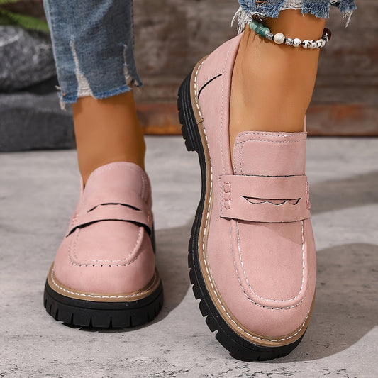 Damloafers med grov sula och modern design – Perfekta vardagsskor för stil och komfort