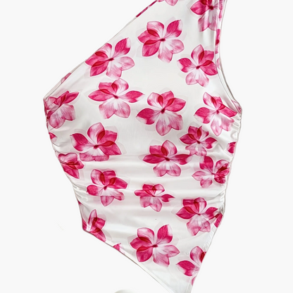 Dam Body One Shoulder Elegant Blommig Stil Perfekt för Vår och Sommar