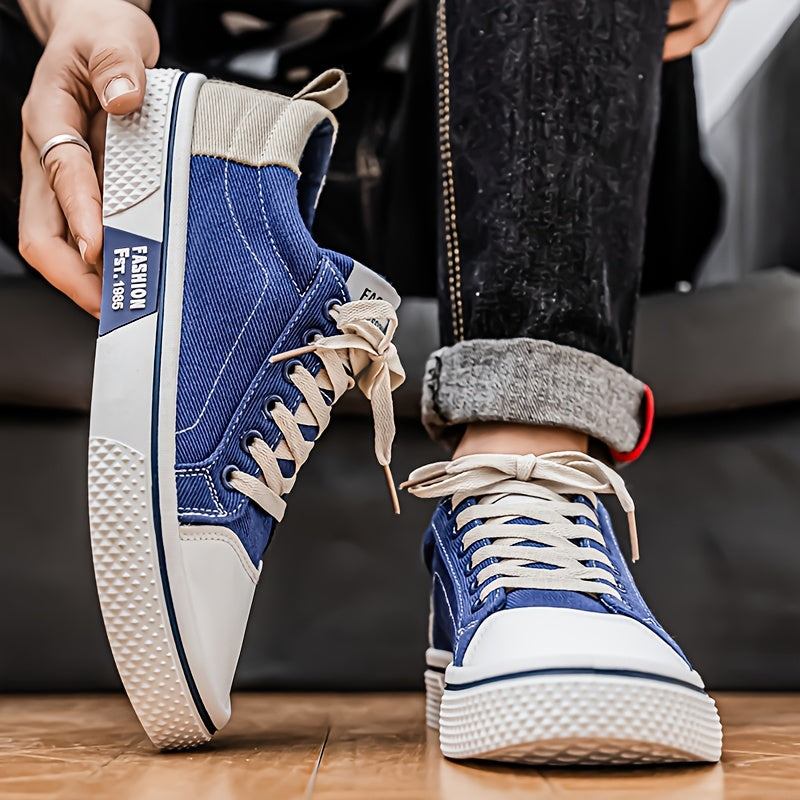 Herrsneakers i avslappnad streetstil för vardagsbruk och promenader
