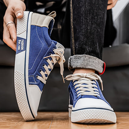 Herrsneakers i avslappnad streetstil för vardagsbruk och promenader