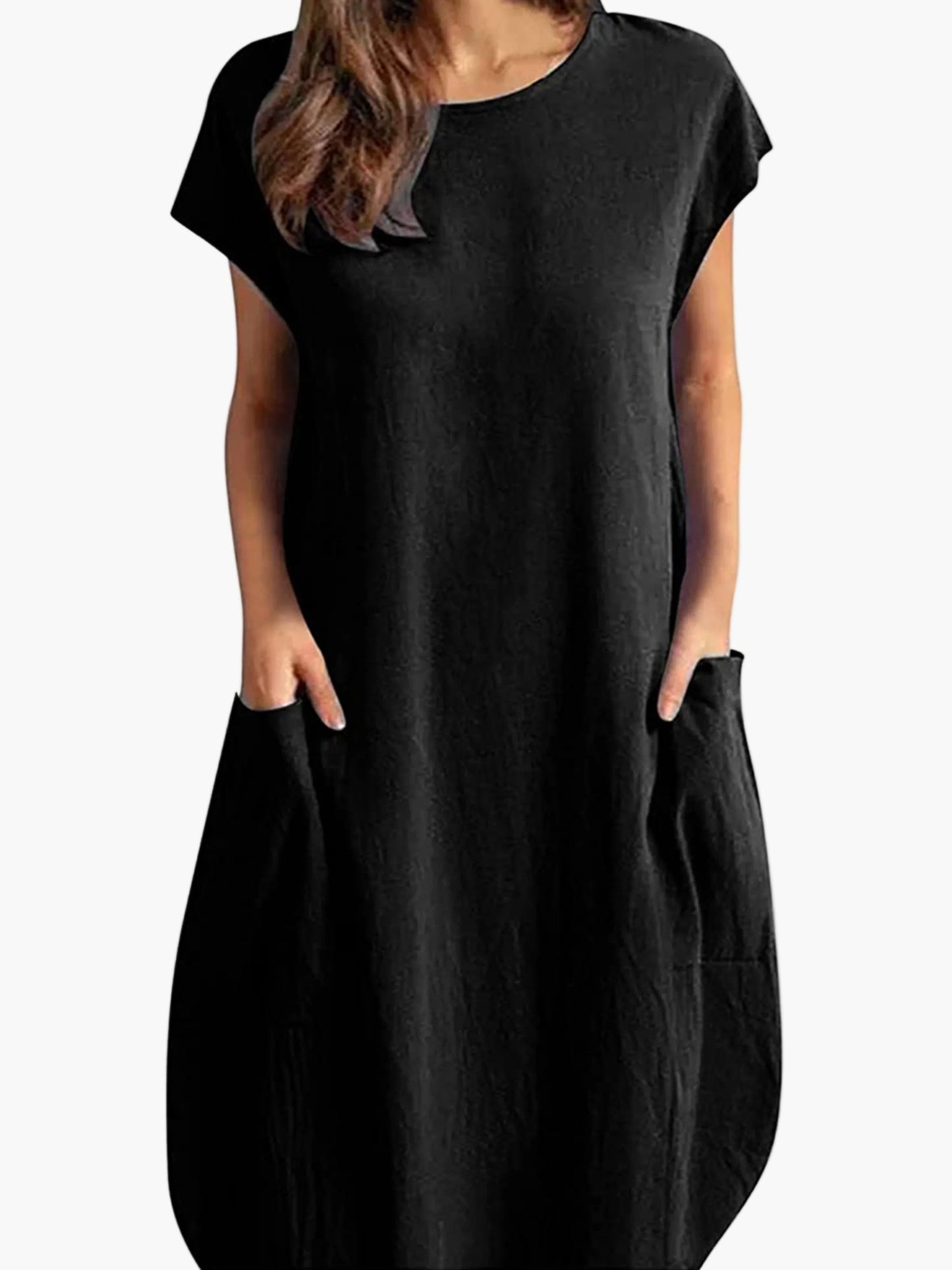 Damklänning Tunika Elegant Lös Passform Vardaglig Stil