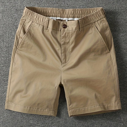 Herrarnas klassiska vardagsshorts med elastisk midja – stilrena och bekväma för fritid och stadsliv