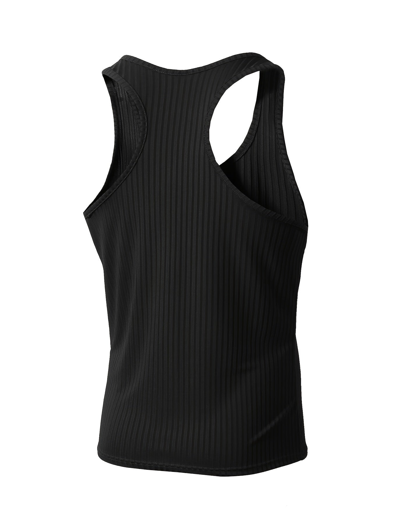 Herrlinne 3-pack Ribbad Sportig Tanktopp för Träning och Vardag