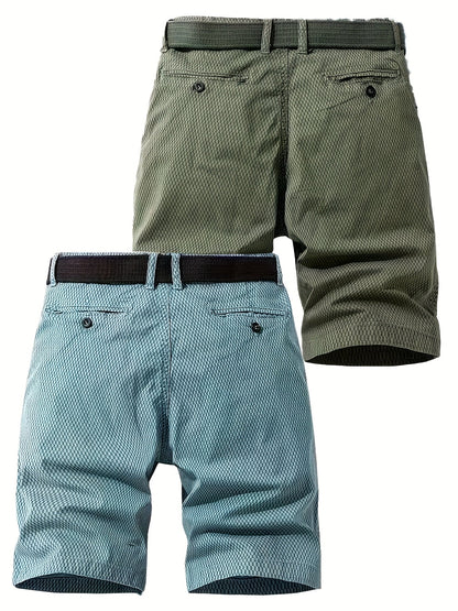 Herrshorts med bälte – Avslappnade och stilrena shorts för vardag och fritid