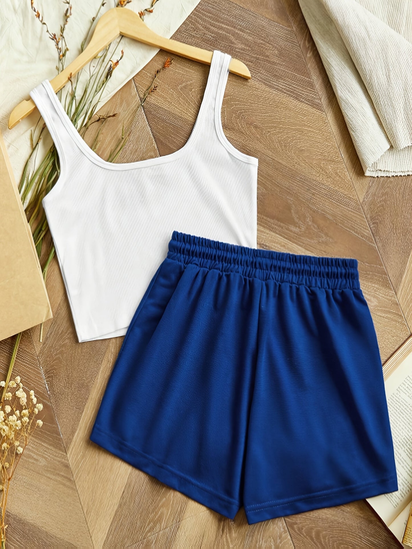 Damenset Sportigt Linne och Shorts – The Mountains Adventure – Fritid & Träning