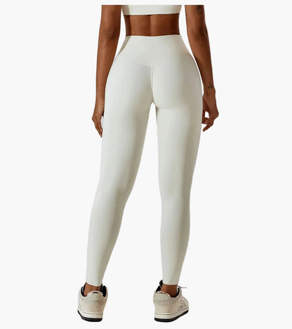 Damträning Set – Sport-BH och Högmidjade Leggings – Sömlös och Bekväm för Gym och Yoga