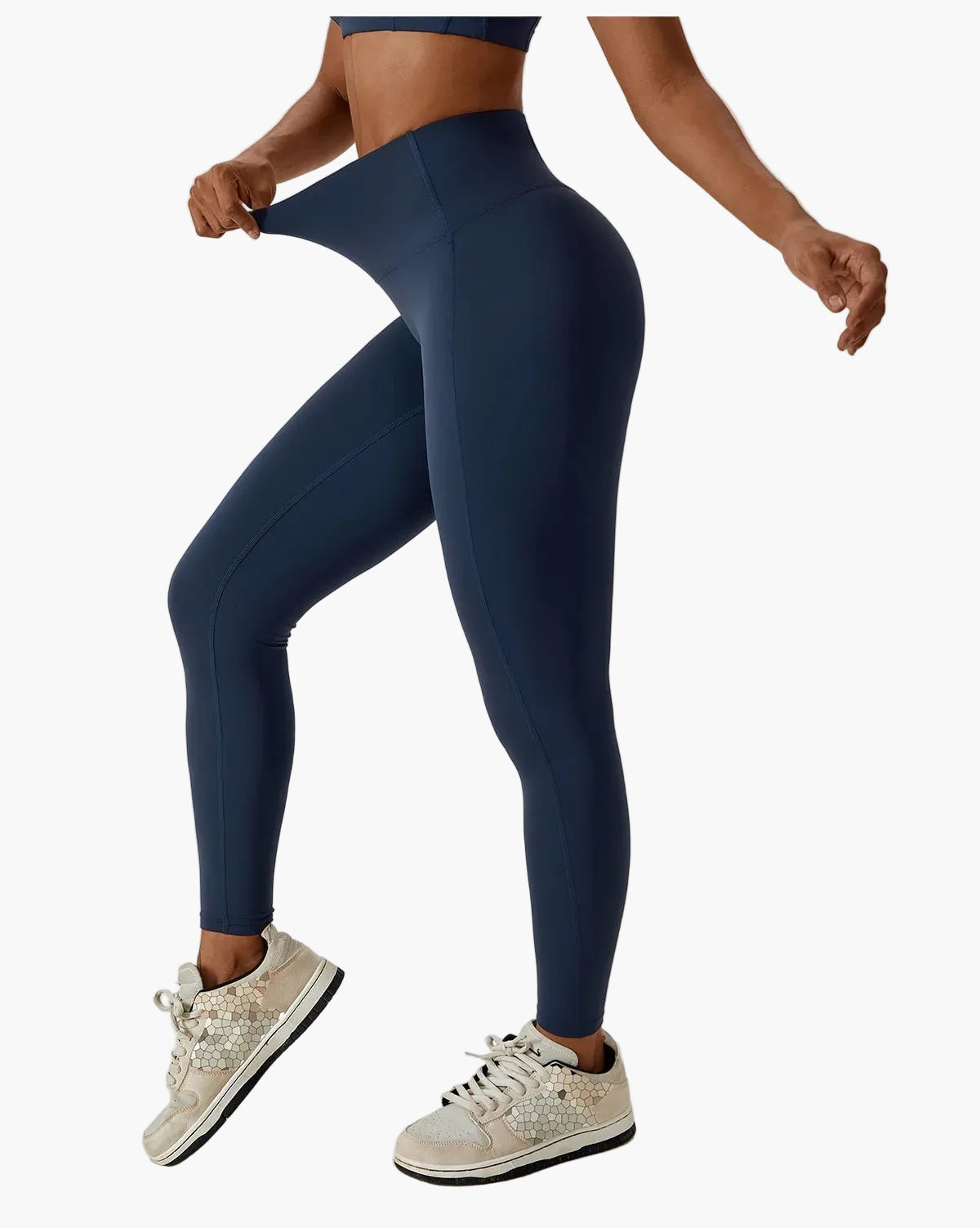 Damträning Set – Sport-BH och Högmidjade Leggings – Sömlös och Bekväm för Gym och Yoga