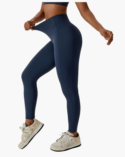 Damträning Set – Sport-BH och Högmidjade Leggings – Sömlös och Bekväm för Gym och Yoga