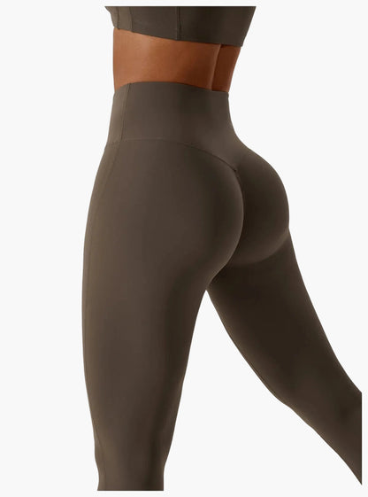 Damträning Set – Sport-BH och Högmidjade Leggings – Sömlös och Bekväm för Gym och Yoga