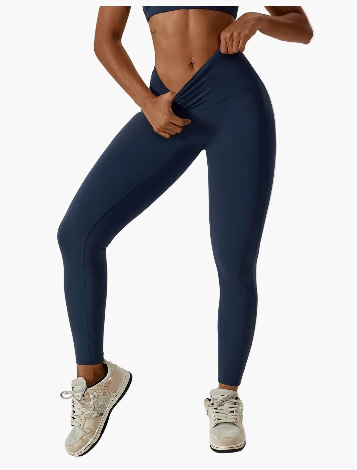 Damträning Set – Sport-BH och Högmidjade Leggings – Sömlös och Bekväm för Gym och Yoga