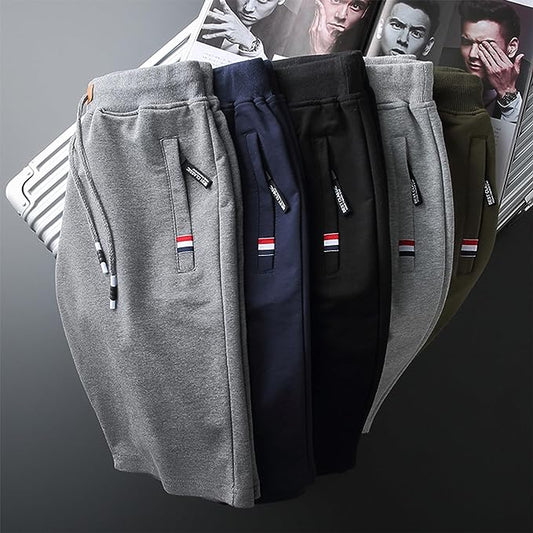 Herrshorts för träning och fritid – Sportig design med dragkedjefickor och justerbar midja