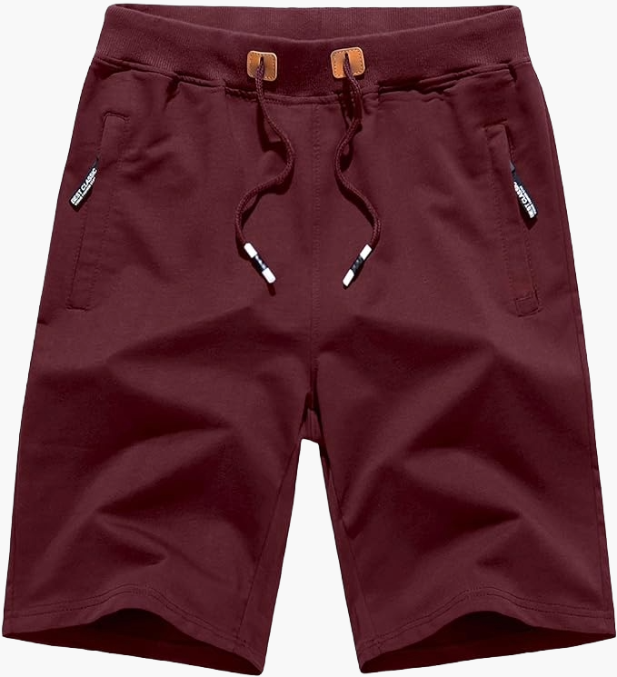 Herrshorts för träning och fritid – Sportig design med dragkedjefickor och justerbar midja
