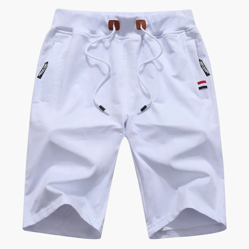 Herrshorts för träning och fritid – Sportig design med dragkedjefickor och justerbar midja