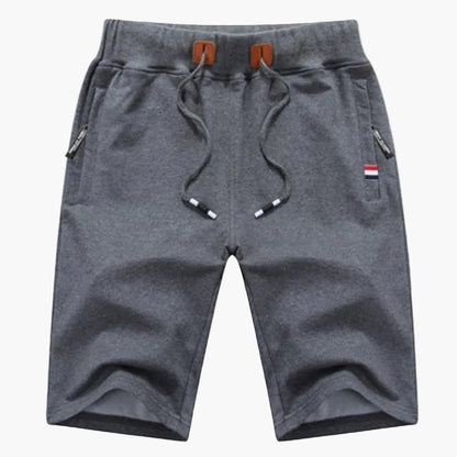 Herrshorts för träning och fritid – Sportig design med dragkedjefickor och justerbar midja
