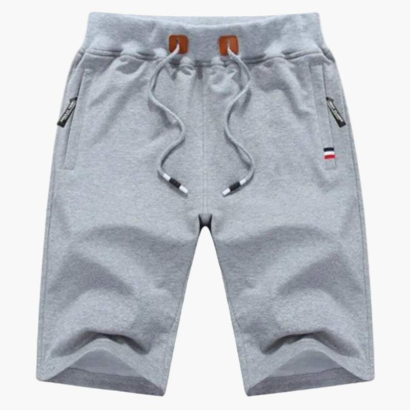 Herrshorts för träning och fritid – Sportig design med dragkedjefickor och justerbar midja