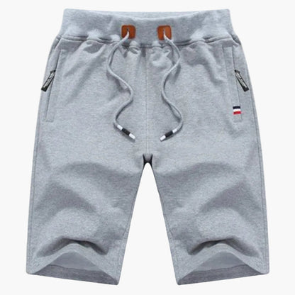 Herrshorts för träning och fritid – Sportig design med dragkedjefickor och justerbar midja