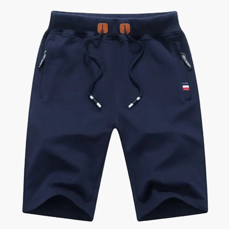 Herrshorts för träning och fritid – Sportig design med dragkedjefickor och justerbar midja