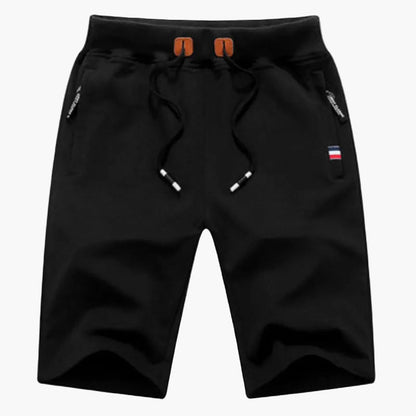 Herrshorts för träning och fritid – Sportig design med dragkedjefickor och justerbar midja