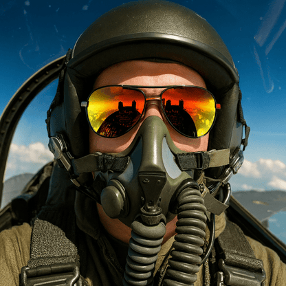 Herr Aviator Solglasögon för Sport och Körning – Polariserade, Trendig Design