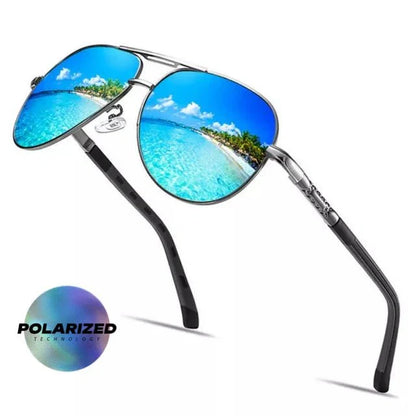 Herr Aviator Solglasögon för Sport och Körning – Polariserade, Trendig Design