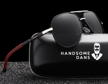Herr Aviator Solglasögon för Sport och Körning – Polariserade, Trendig Design
