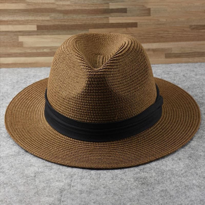 Unisex Sommarhatt i Halm med Brev, Flera Färger