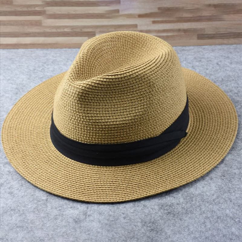 Unisex Sommarhatt i Halm med Brev, Flera Färger