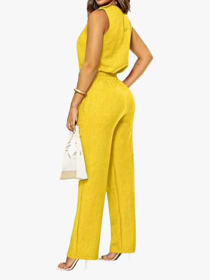 Dam Elegant Byxdress Perfekt för Kontor och Fritid