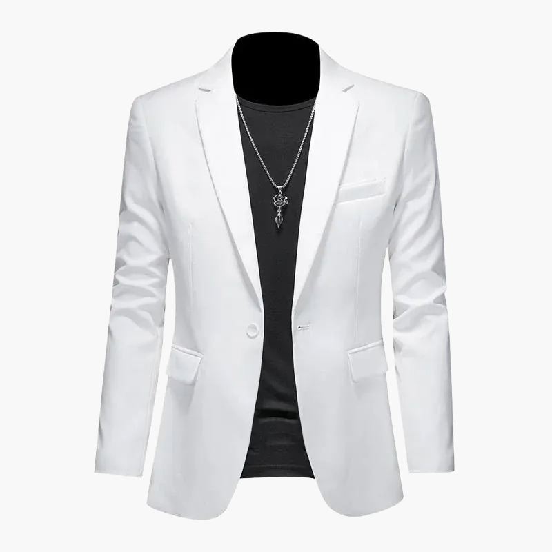 Herr Elegant Kavaj Blazer för Fest och Vardag – Modern Slim Fit Kostymjacka