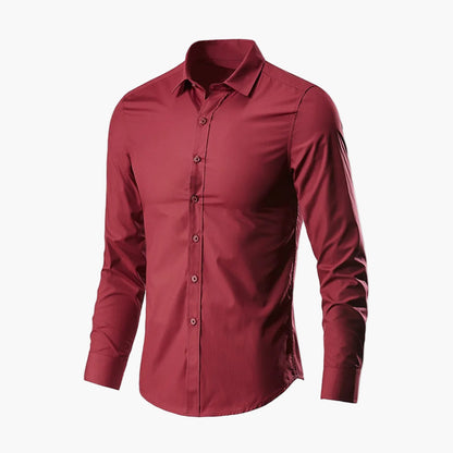Herr Skjorta Slim Fit – Elegant och Mångsidig för Arbete och Fritid