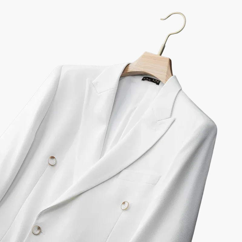 Herr Elegant Dubbelknäppt Kavaj för Fest och Bröllop