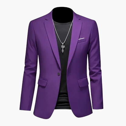 Herr Elegant Kavaj Blazer för Fest och Vardag – Modern Slim Fit Kostymjacka