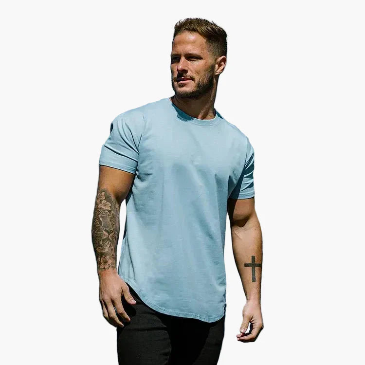 Herr T-shirt Atletisk Passform för Träning och Fritid – Modern Stil och Komfort
