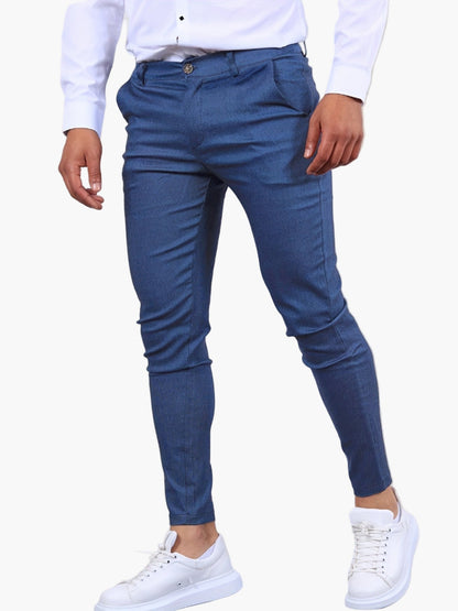 Herr Skinny Fit Chinos – Modernt Snitt för Vardag och Fest