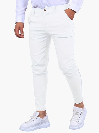 Herr Skinny Fit Chinos – Modernt Snitt för Vardag och Fest