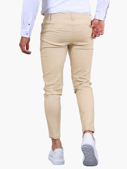 Herr Skinny Fit Chinos – Modernt Snitt för Vardag och Fest