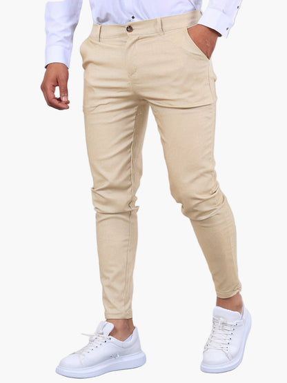 Herr Skinny Fit Chinos – Modernt Snitt för Vardag och Fest