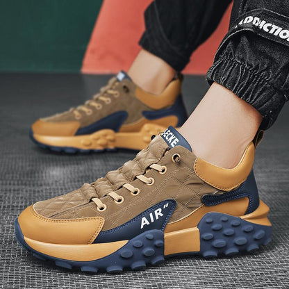 Herr Sneakers Sportiga Vardagsskor med Modern Design och Extra Komfort